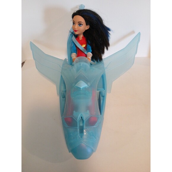 DC 12" Wonder Woman & 16"-20" Invisible Jet Plane Airplane Super Hero Girls 2016 - Picture 2 of 16